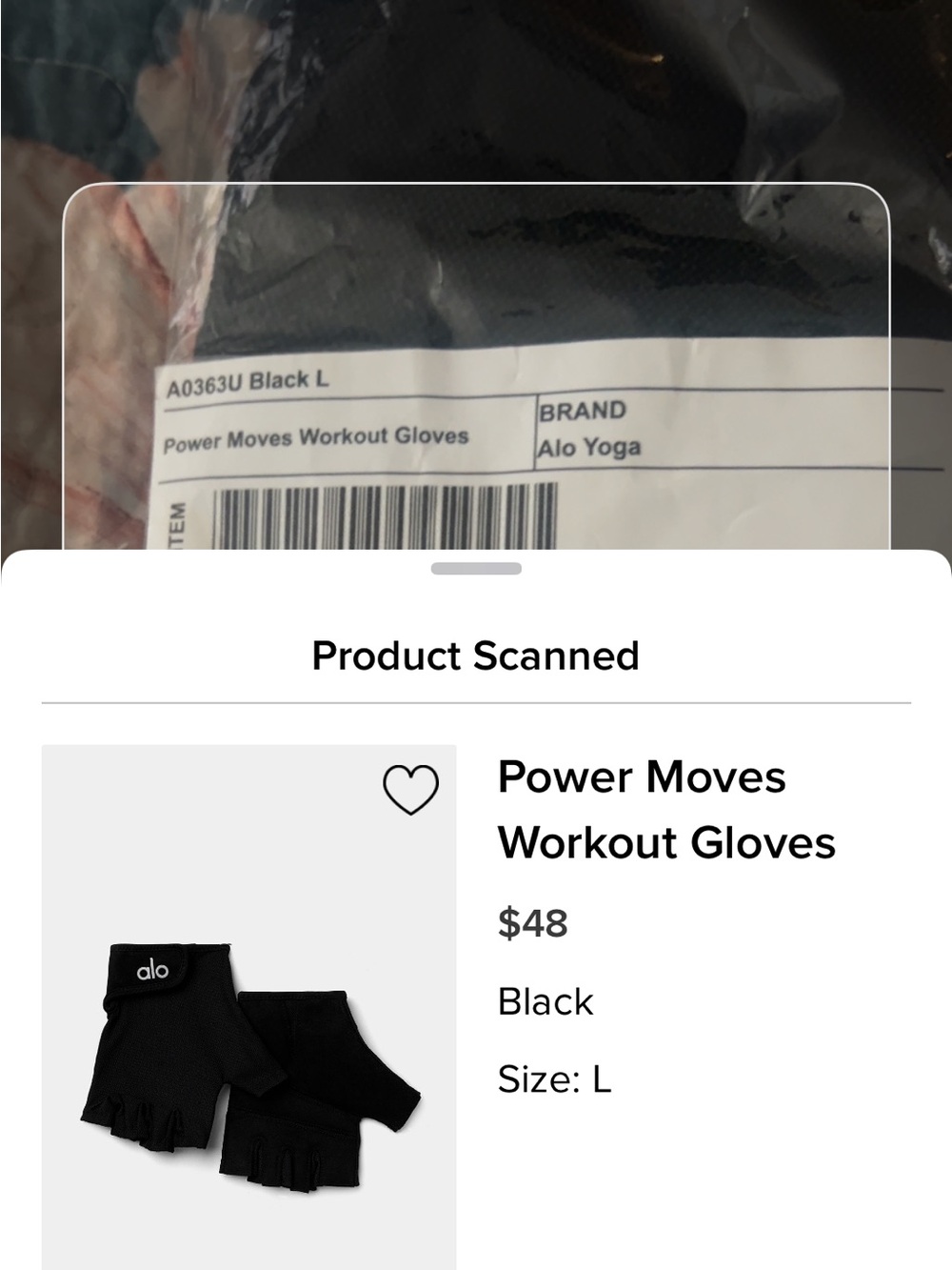 ALO Yoga Power Moves Fingerless Workout Gloves - Black